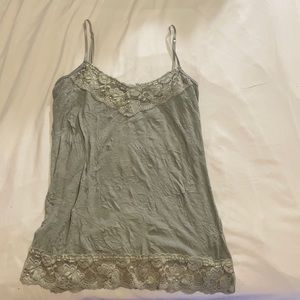 Maurice green lace tank